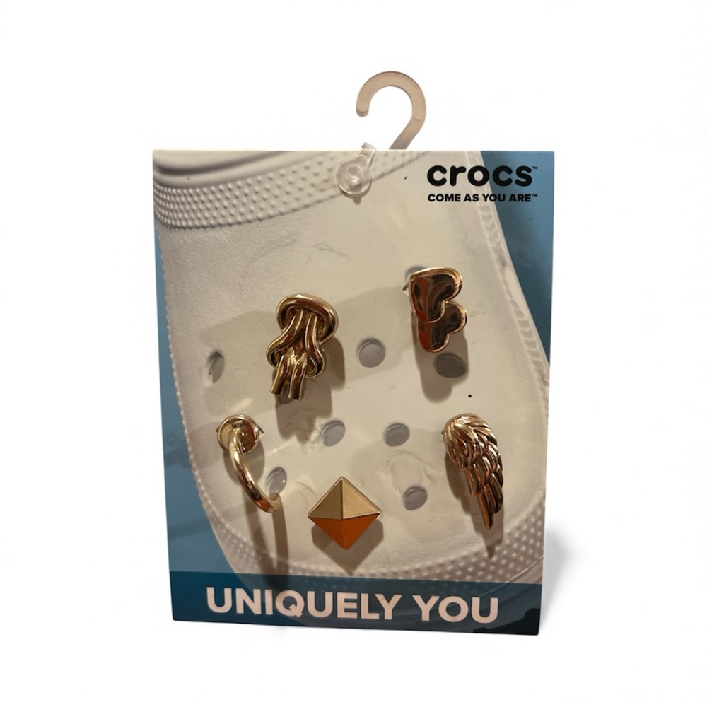 CROCS Gold Jibbitz Charm Collection